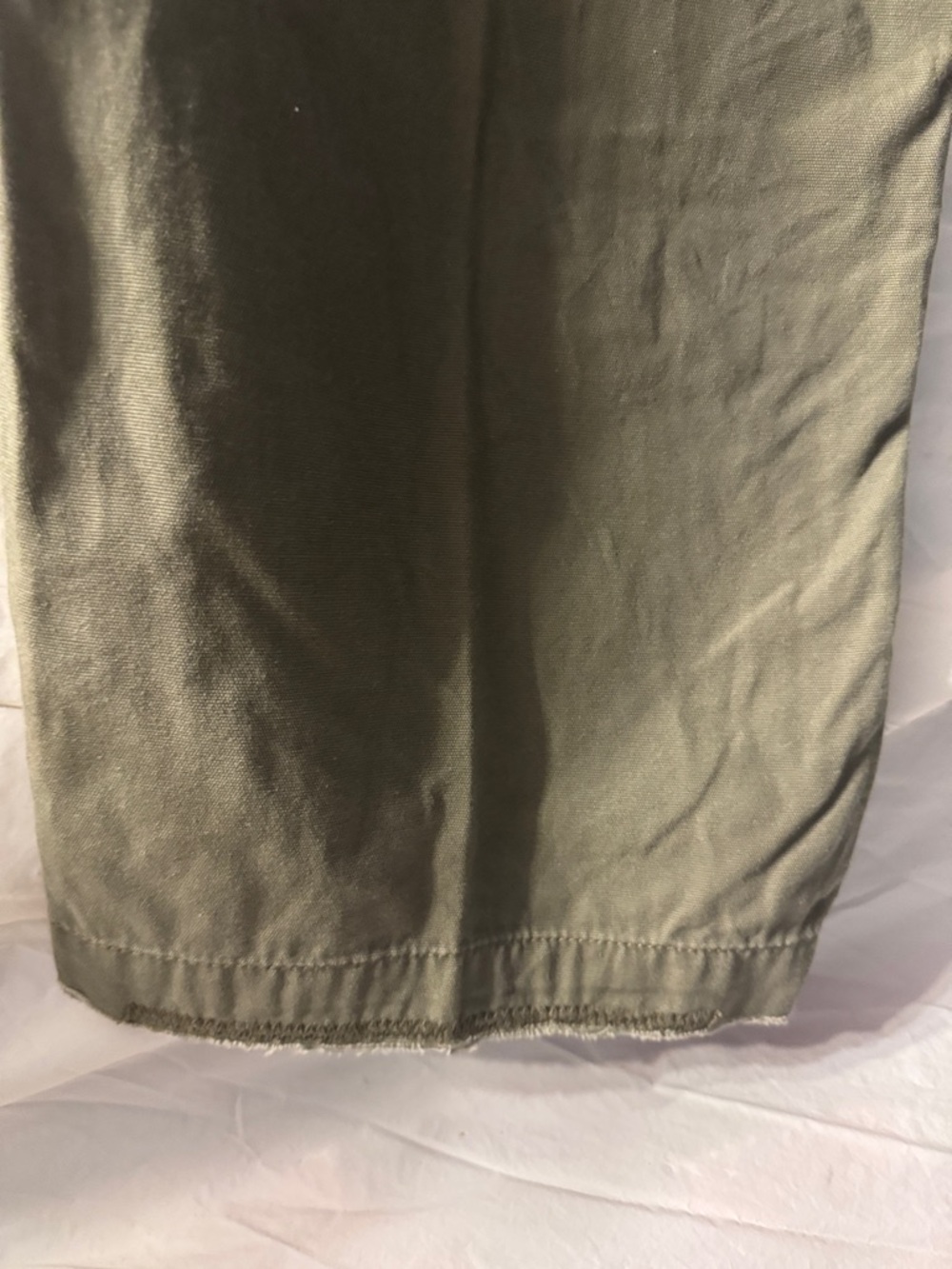Guess 90’s Y2K Men's Olive Green Button-Fly Destressed Chinos - Picture 13 of 14